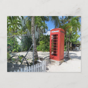 Antigua & Barbuda - Red Telephone Box Postcard