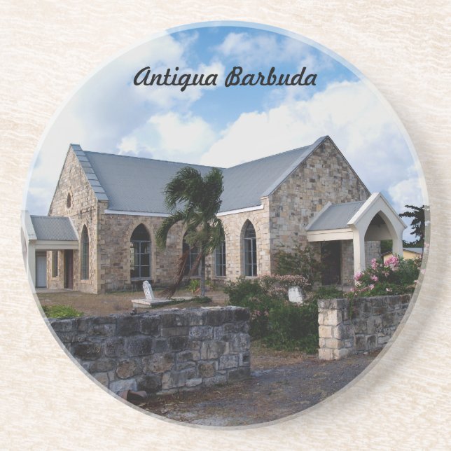 Antigua Barbuda Series--Church Coaster (Front)