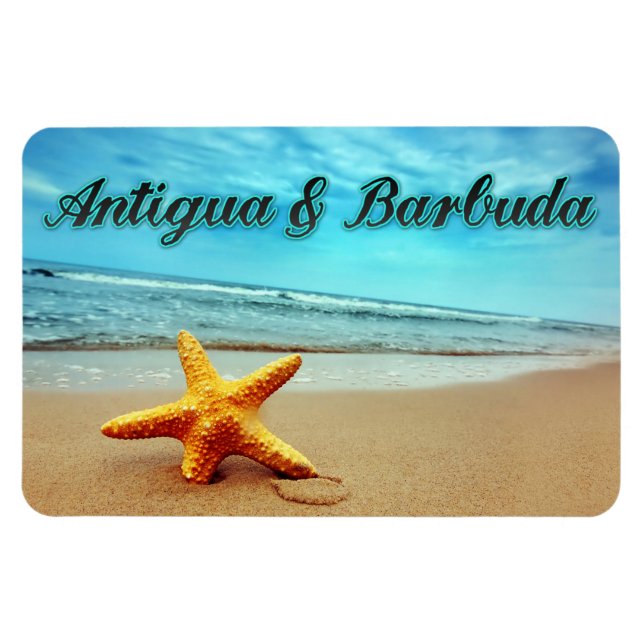 Antigua & Barbuda starfish Magnet (Horizontal)