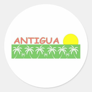 Antigua Classic Round Sticker