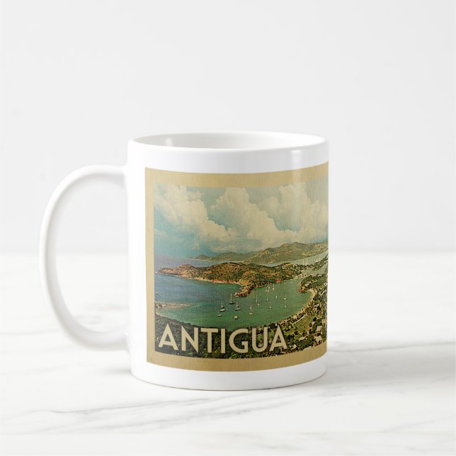 Antigua Coffee Mug Vintage Travel (Left)