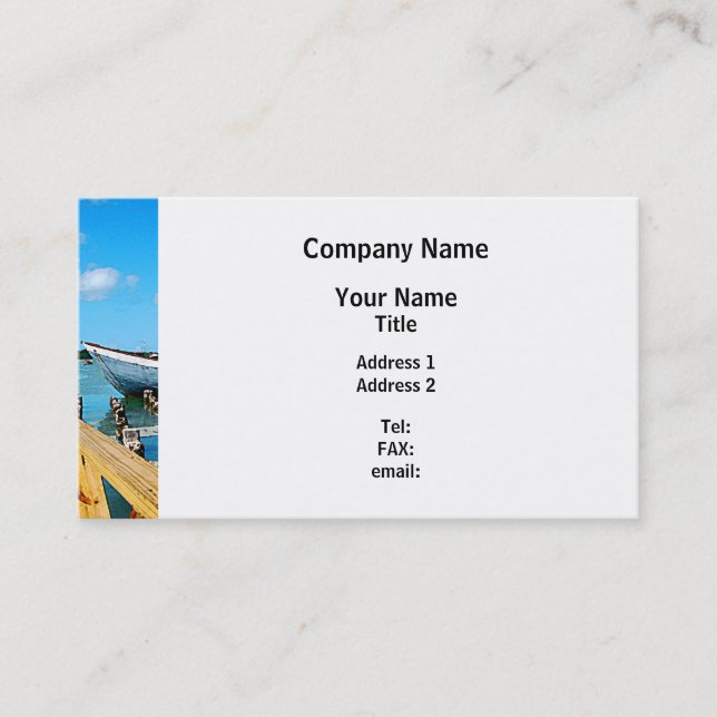 Antigua Dock Business Card (Front)
