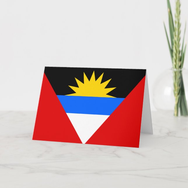 Antigua Flag Card (Front)