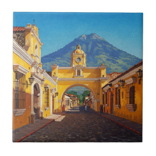 Antigua Guatemala Travel Ceramic Tile