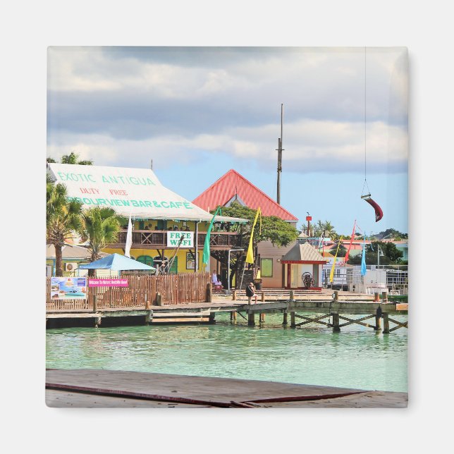 Antigua, Island in the Caribbean Magnet (Front)