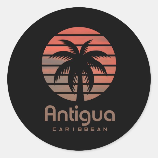 Antigua Karibik Classic Round Sticker (Front)