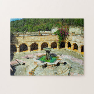 Antigua Merced Cloister Fountain. Jigsaw Puzzle