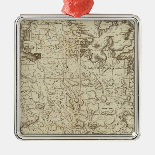 Antigua Metal Ornament (Front)