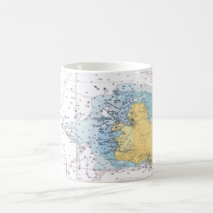 Antigua Nautical Map Mug