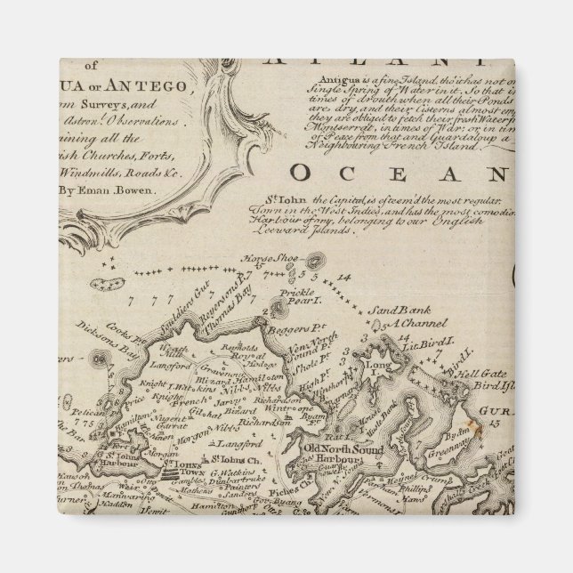 Antigua or Antego Magnet (Front)