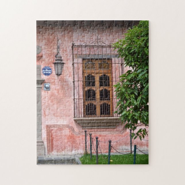 Antigua Pink Window Puzzle (Vertical)