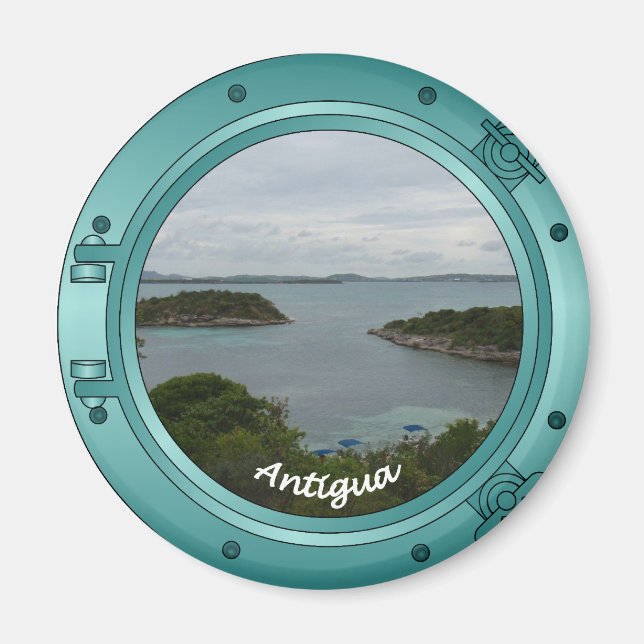 Antigua Porthole Magnet (Front)
