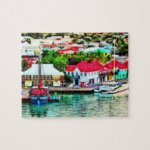 Antigua - St. Johns Harbour Early Morning Jigsaw Puzzle
