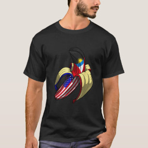 Antigua USA Flag Antiguan American T Shirt