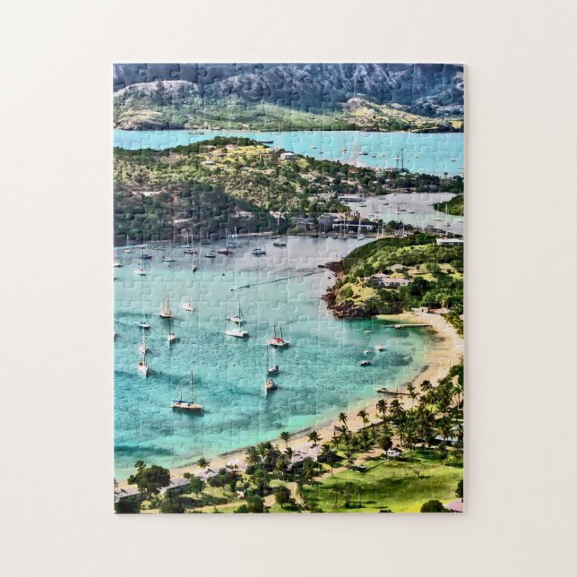 Antigua View Falmouth Harbour Jigsaw Puzzle (Vertical)