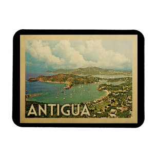 Antigua Vintage Travel Magnet
