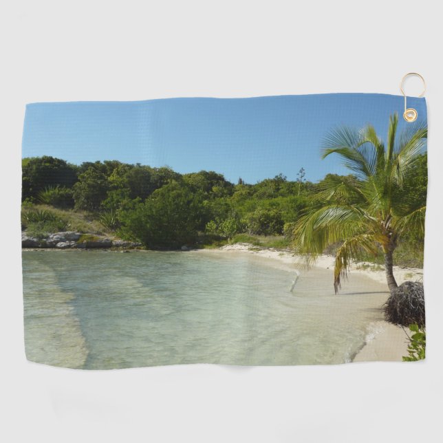 Antiguan Beach Beautiful Tropical Landscape Golf Towel (Horizontal)