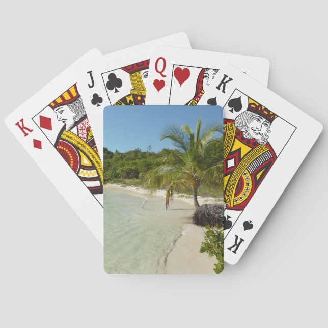 Antiguan Beach Beautiful Tropical Landscape Playing Cards (Back)
