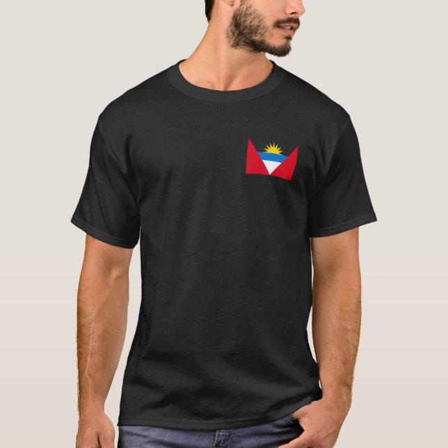 Antiguan Flag Antigua & Barbuda Caribbean Carnival T-Shirt (Front)