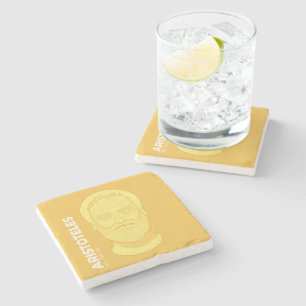 Antiker Philosoph Aristoteles Stone Coaster
