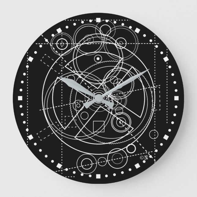 Antikythera Mechanism Drawing Large Clock (Front)