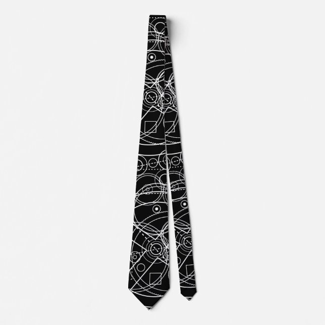 Antikythera Mechanism Drawing Tie (Front)