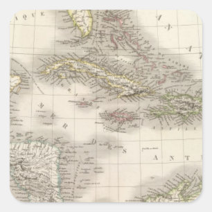 Antilles - West Indies Square Sticker
