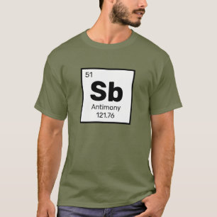 Antimony / Periodic Table - Sb Element T-Shirt