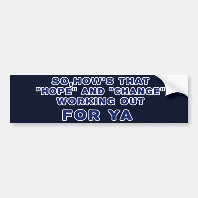 AntiObama Bumper Sticker (Front)