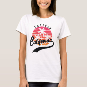 Antioch, California Retro Sunset Women's T-Shirt