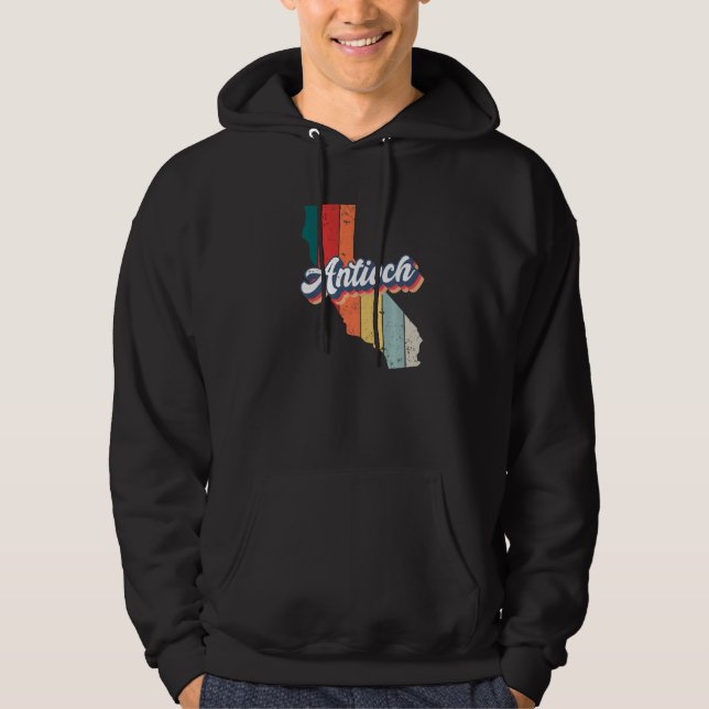 Antioch City Retro Vintage Hometown California Hoodie (Front)