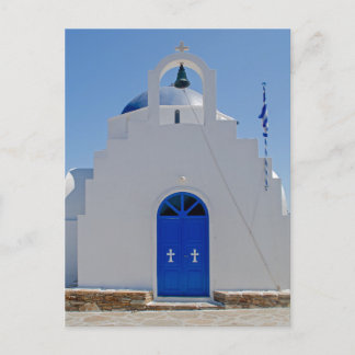 Antiparos Blue and White Chapel Postcard