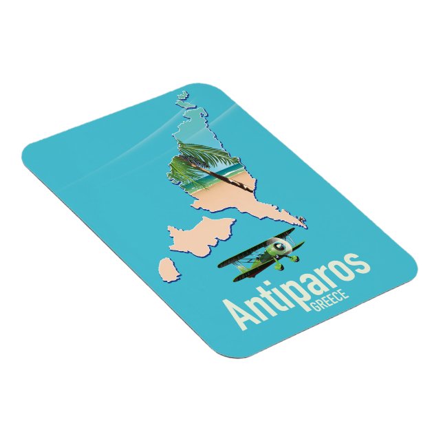 Antiparos Greece travel map Magnet (Right Side)