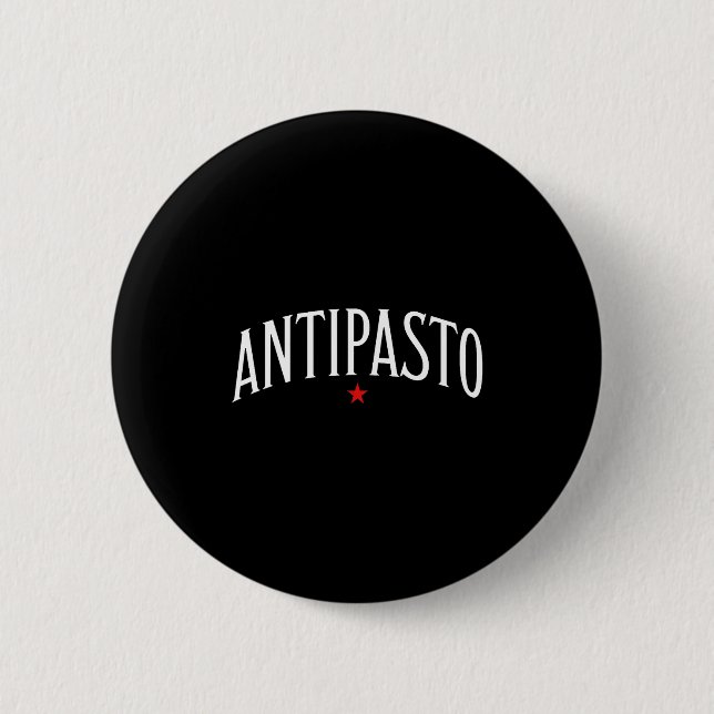 Antipasto, Italian Food Lover Foodie  6 Cm Round Badge (Front)