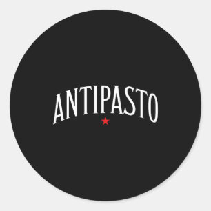 Antipasto, Italian Food Lover Foodie  Classic Round Sticker