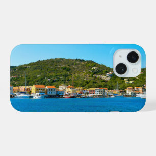 Antipaxos harbour coast iPhone 15 case
