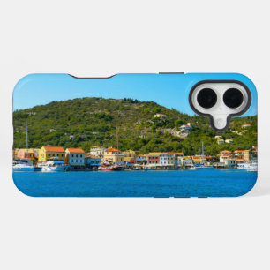 Antipaxos harbour coast iPhone 16 plus case