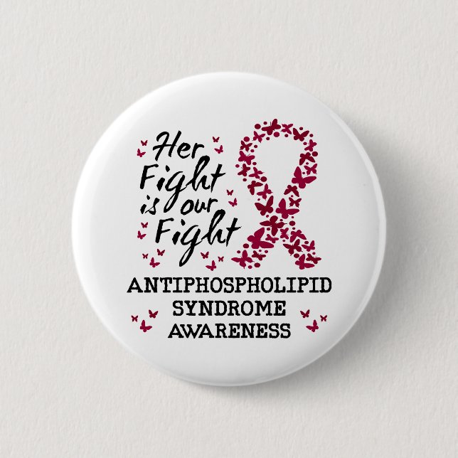 Antiphospholipid syndrome Awareness 6 Cm Round Badge (Front)