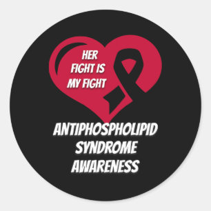 Antiphospholipid Syndrome Awareness  Classic Round Sticker