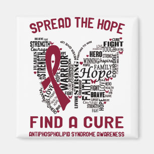 Antiphospholipid Syndrome Awareness Month Ribbon Magnet