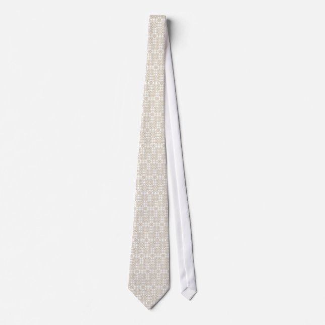 Antiqubeige  floral tie (Front)