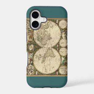 Antique 1660 World Map by Frederick de Wit