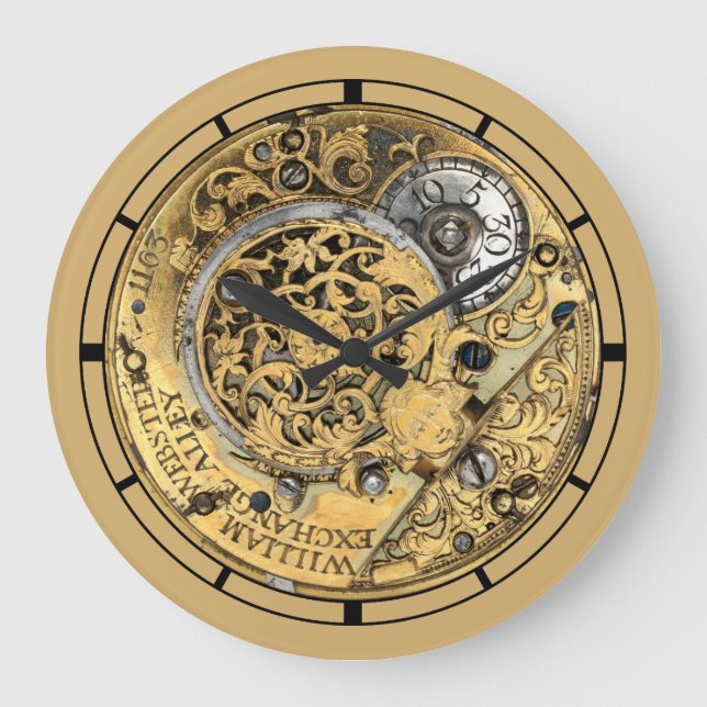 Antique 1700's Steampunk Large Clock (Front)
