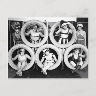 Antique 1920s Liberal Flapper Ladies Photo Postcard