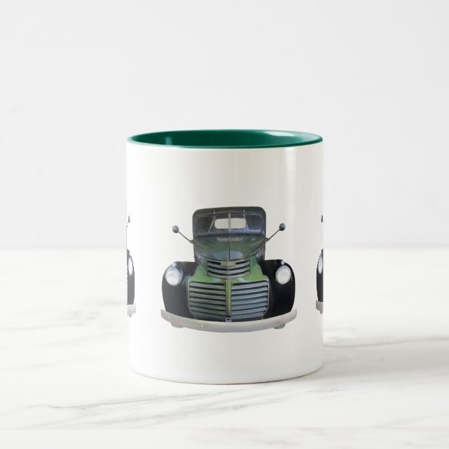 Antique 1947 Truck Photo Coffee Mugs (Center)