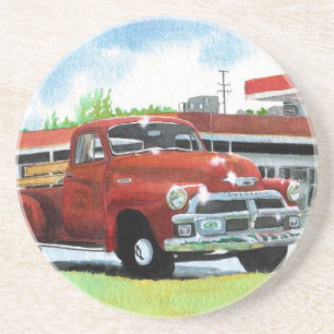 Antique 1954 Chevy Truck Coaster