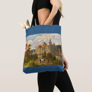 antique Abbotsford House print Tote Bag