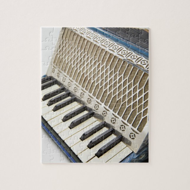 Antique Accordion Keyboard Jigsaw Puzzle (Vertical)