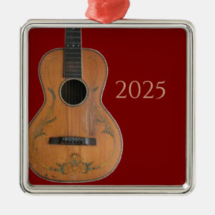 Antique Acoustic Guitar Ornament