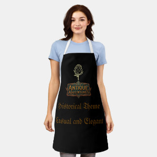 Antique Adventures Typography Art Timeless -  Apron